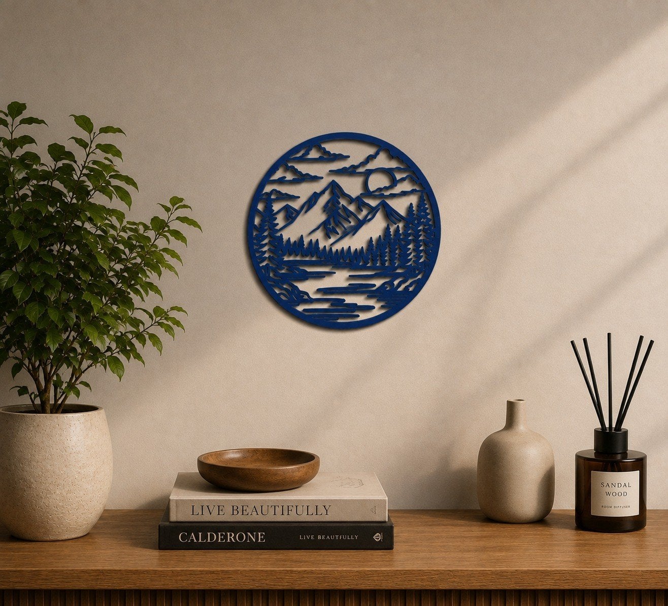 3D printed line art, Ophalen of Verzenden, Blauw, Kunststof