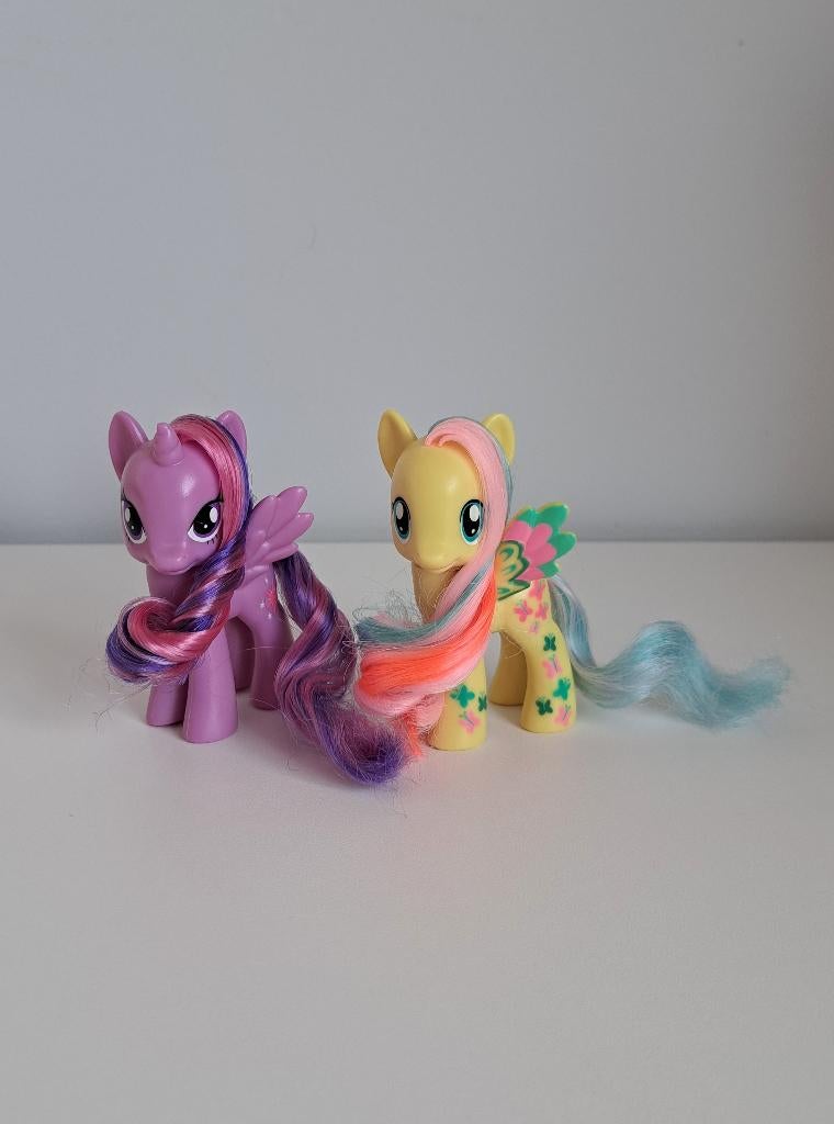 My Little Pony - Fluttershy & Twilight Sparkle - G4 Hasbro, Ophalen of Verzenden, Gebruikt