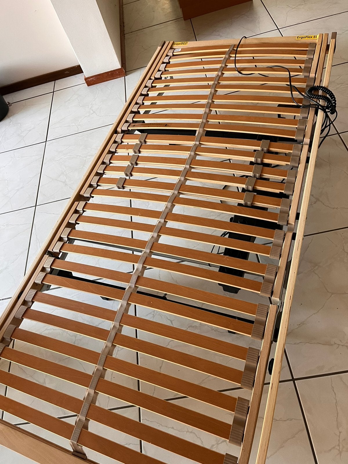 Electrisch verstelbare lattenbodem, 90 cm, Eenpersoons, Ophalen of Verzenden, Zo goed als nieuw
