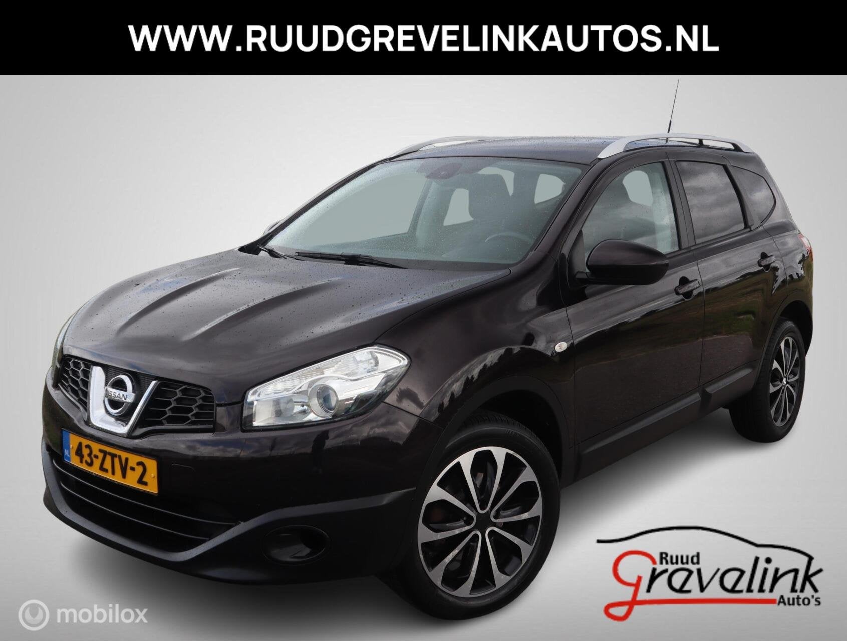Nissan Qashqai +2 7PERSOONS 1.6 Connect Edition Navigatie|Pa, Voorwielaandrijving, Euro 5, Zwart, 7 stoelen