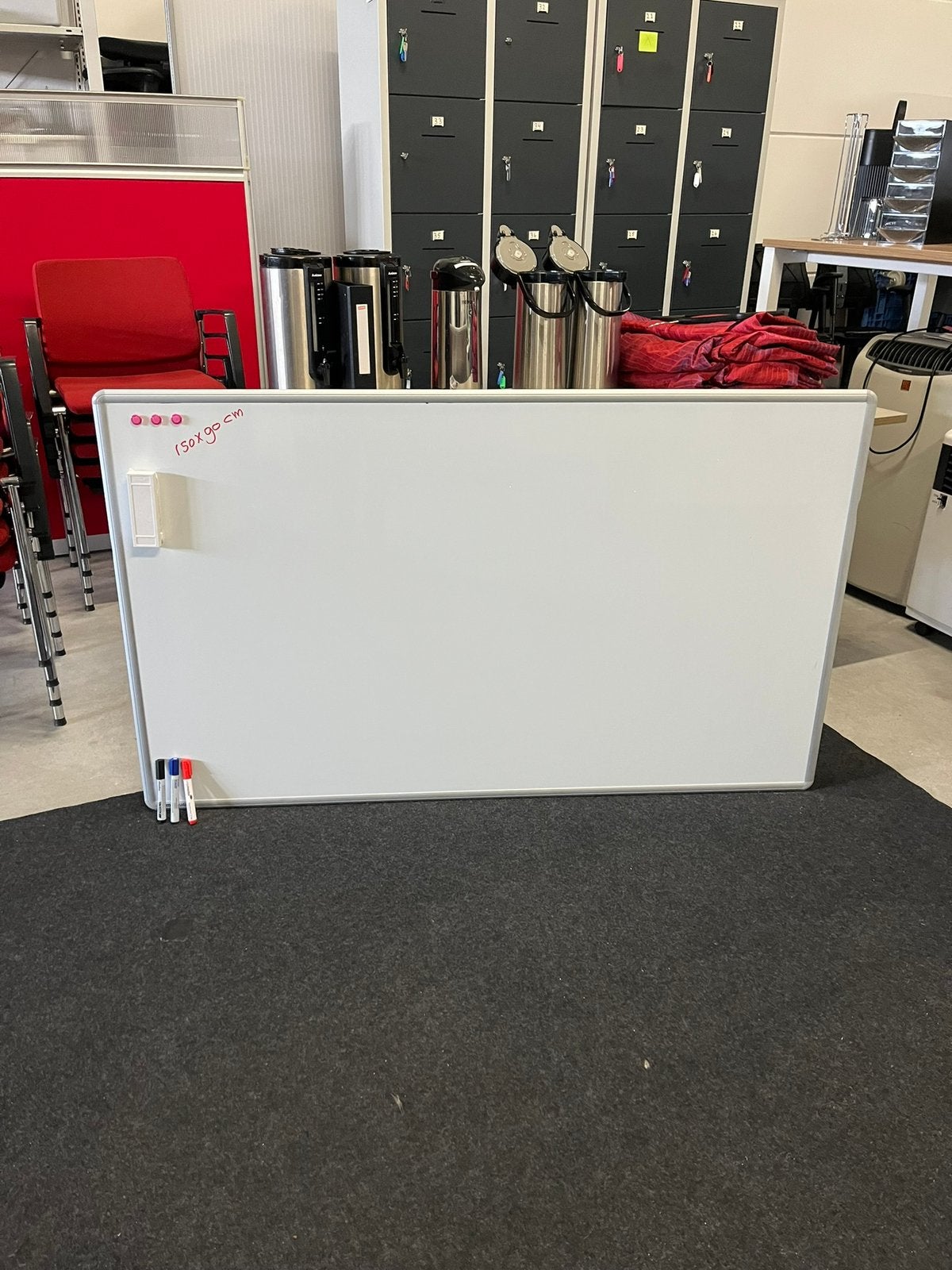 Sam Creative Whiteboard 150x90 met stiften borstel magneten, Ophalen, Sam Creative, Geen, Whiteboard