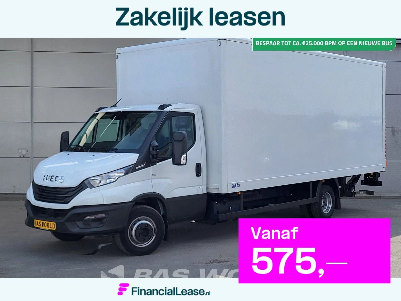 Iveco Daily 70C18 3.0L Automaat Bakwagen 1000KG Laadklep Luc, Automaat, Stof, Gebruikt, Euro 6