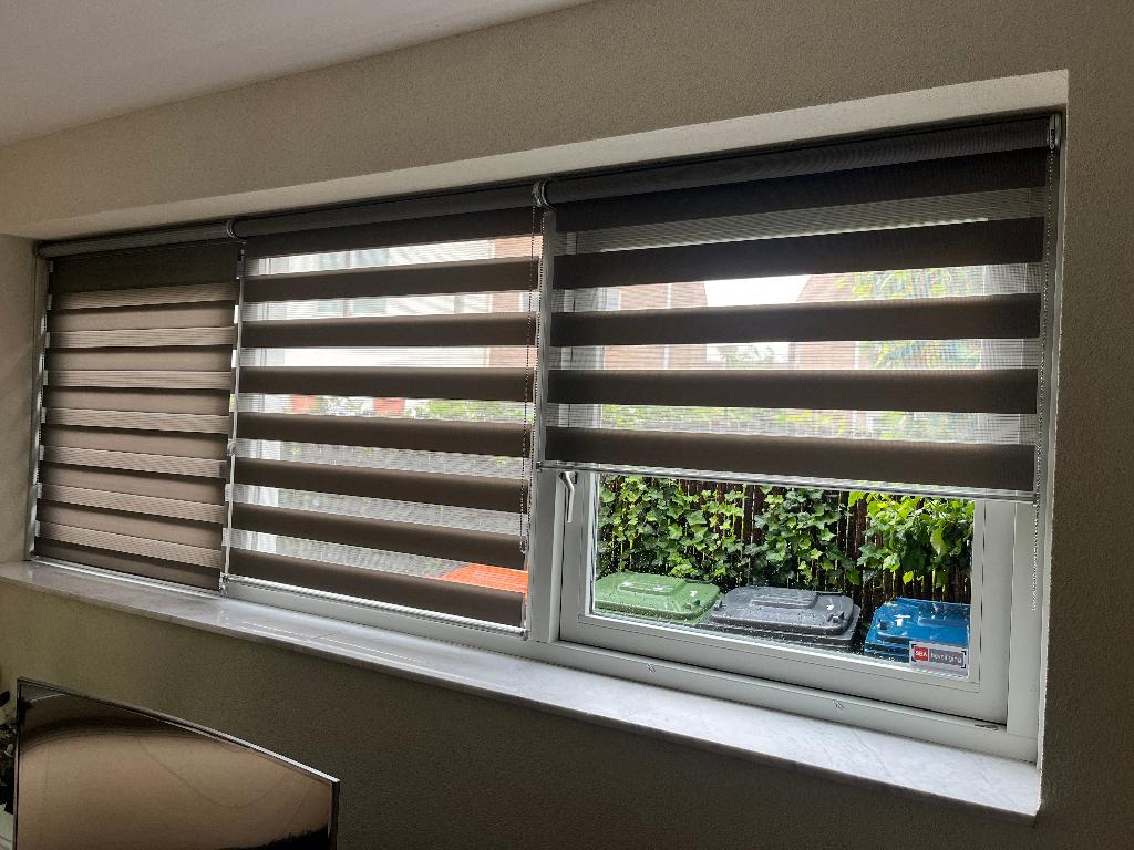 3x Rolgordijn Eclips Sunway 100 x 100, Ophalen of Verzenden, Gebruikt, Grijs