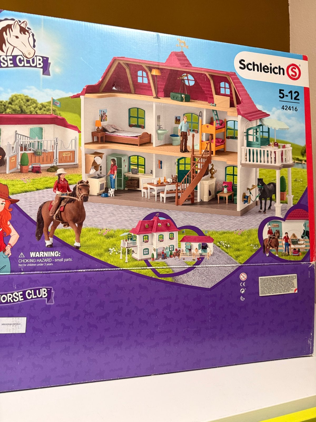 Schleich 42416 Grote manege met woonhuis, Ophalen of Verzenden, Gebruikt, Poppenhuis