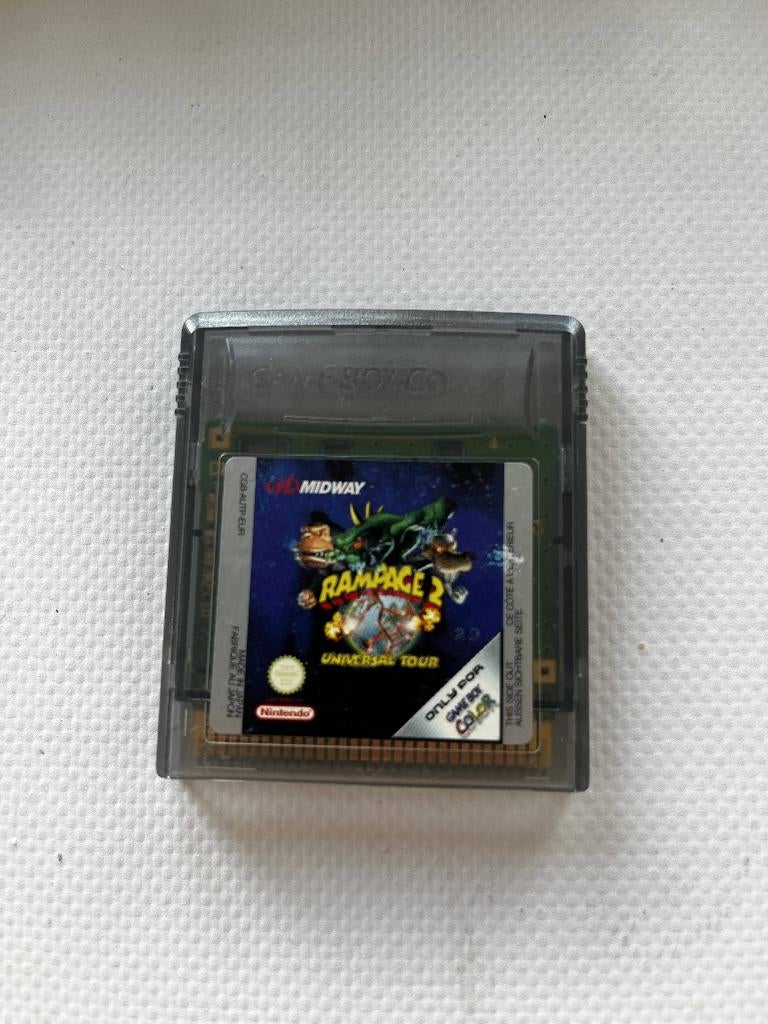 Gameboy Color - Rampage 2 universal tour, Avontuur en Actie, Gebruikt, 1 speler, Ophalen of Verzenden