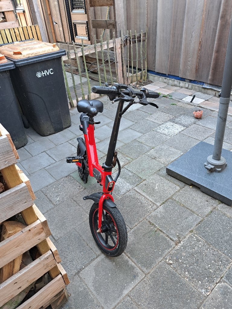 Elektrische vouwfiets, Fietsen en Brommers, Fietsen | Vouwfietsen, Minder dan 14 inch, Zo goed als nieuw, Dames, Deels opvouwbaar
