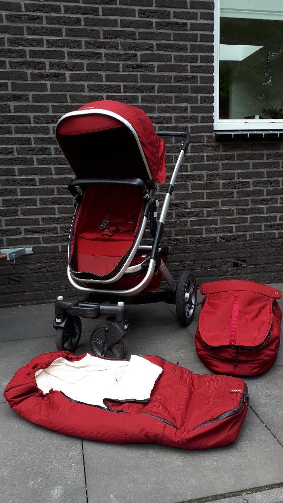 Joolz Geo kleur lobster red, Gebruikt, Verstelbare duwstang, Ophalen, Kinderwagen