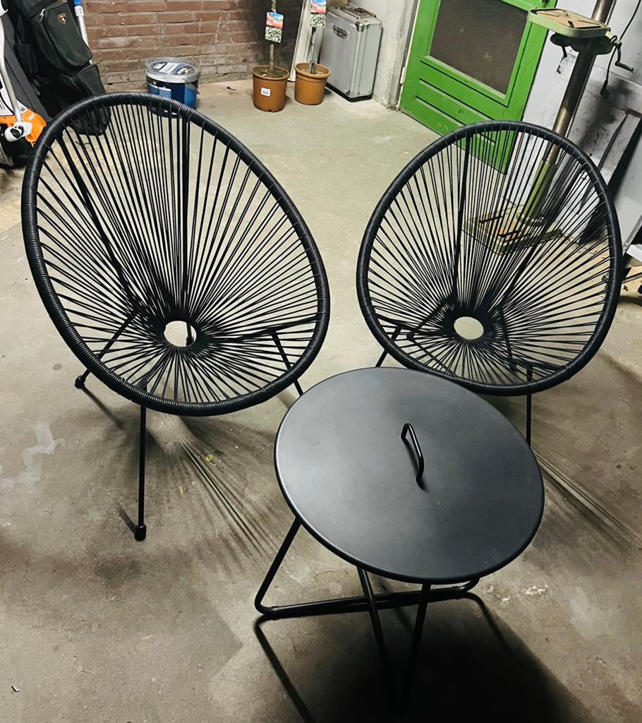 ZGAN Design terras/tuin set te koop!!, Tuin en Terras, Tuinsets en Loungesets, Ophalen, Zo goed als nieuw