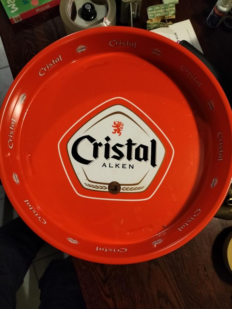 Cristal Alken bier dienblad, Ophalen of Verzenden, Gebruiksvoorwerp