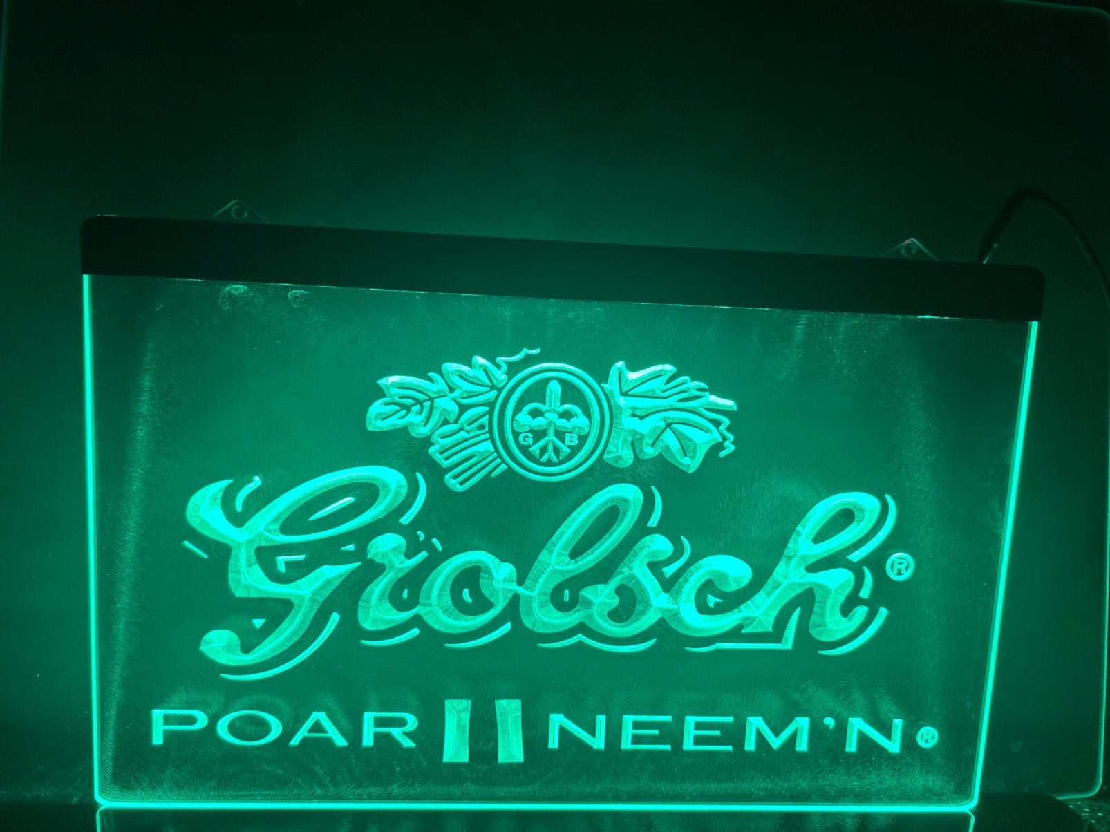 Grolsch poar neemn led bordje nieuw 30x20cm, Ophalen of Verzenden, Nieuw, Reclamebord