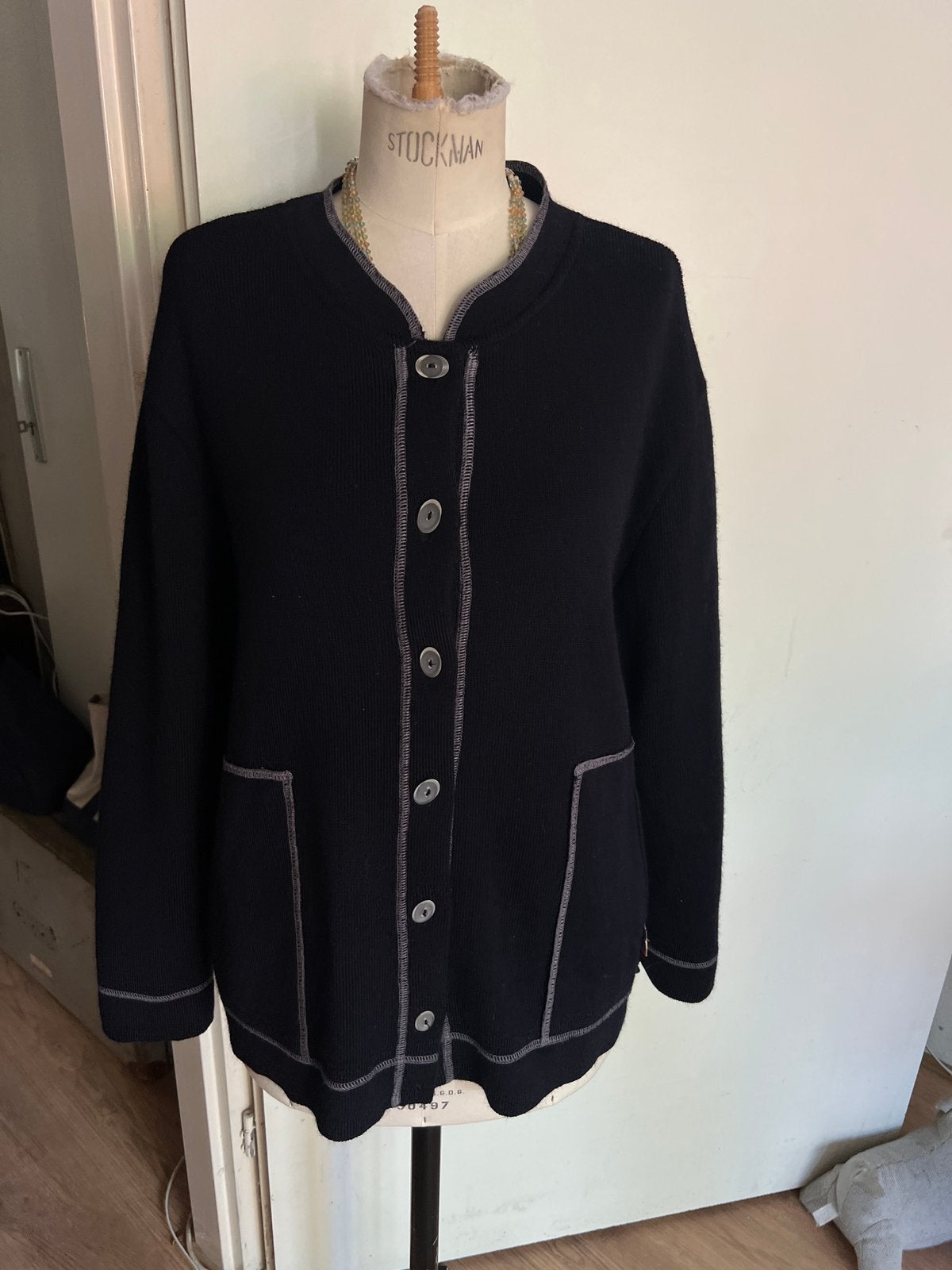 Saint james vest dames 42, Kleding | Dames, Verzenden, Zo goed als nieuw, Maat 42/44 (L), Blauw