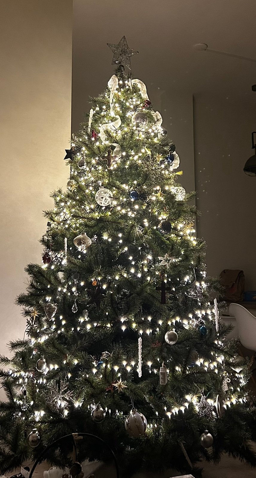Kerstboom - 220 cm, Diversen, Kerst, Ophalen, Zo goed als nieuw