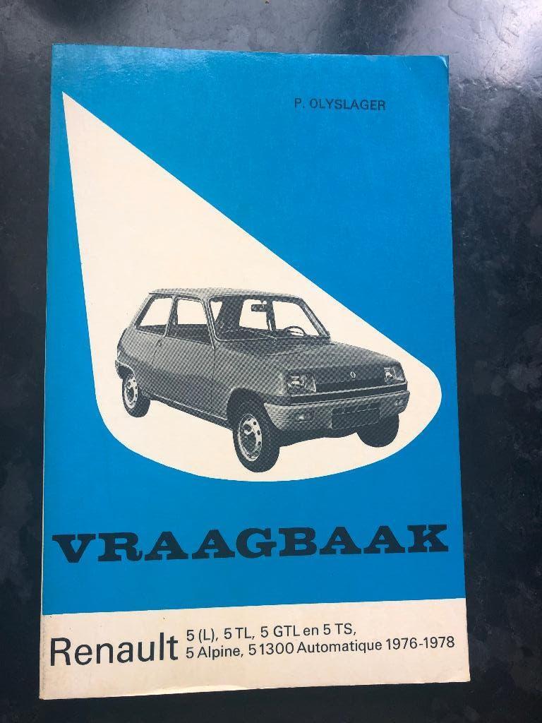 Vraagbaak Renault 5, 1976-1978, Ophalen of Verzenden
