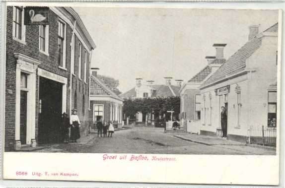 Baflo - Kruisstraat - uitg. T. van Kampen, Ophalen of Verzenden, Voor 1920, Ongelopen, Groningen