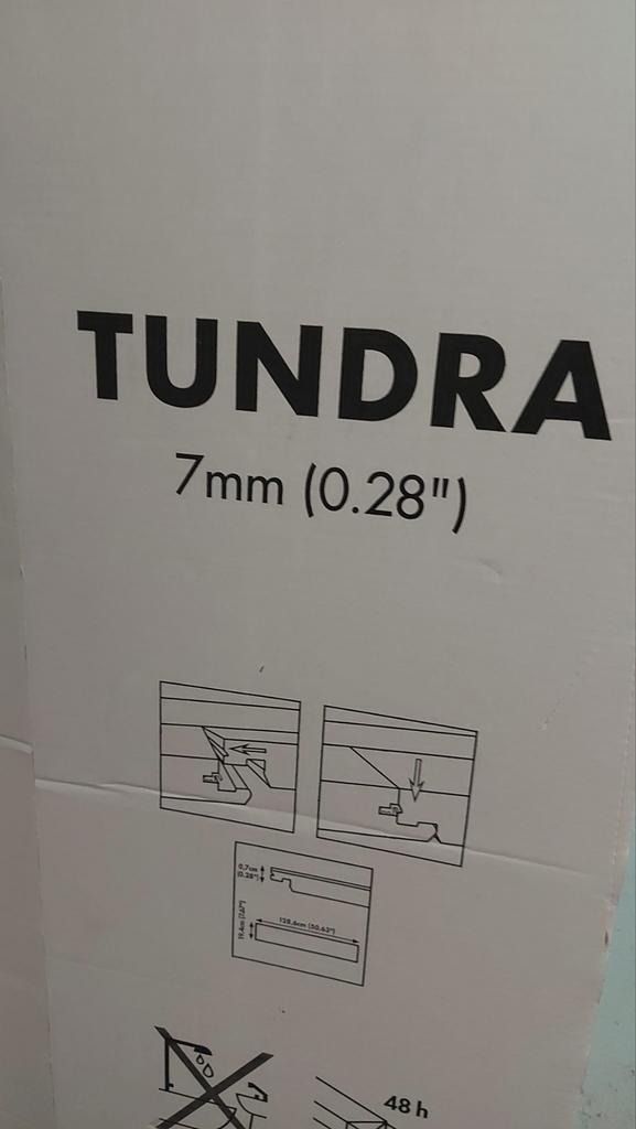 Ikea Tundra laminaat, 160 planken, ruim 40m2, Wit, Ophalen of Verzenden, Zo goed als nieuw, 25 tot 50 m²