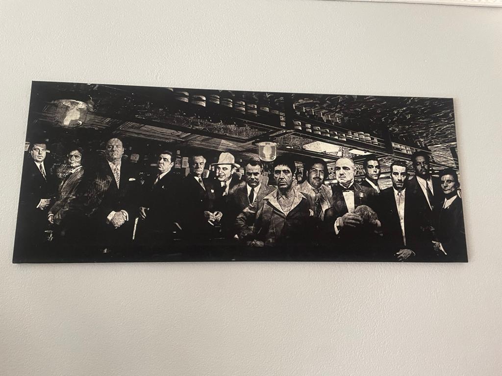 Onderwereld/gangster canvas, Huis en Inrichting, Woonaccessoires | Schilderijen, Tekeningen en Foto's, Ophalen, 125 cm of meer