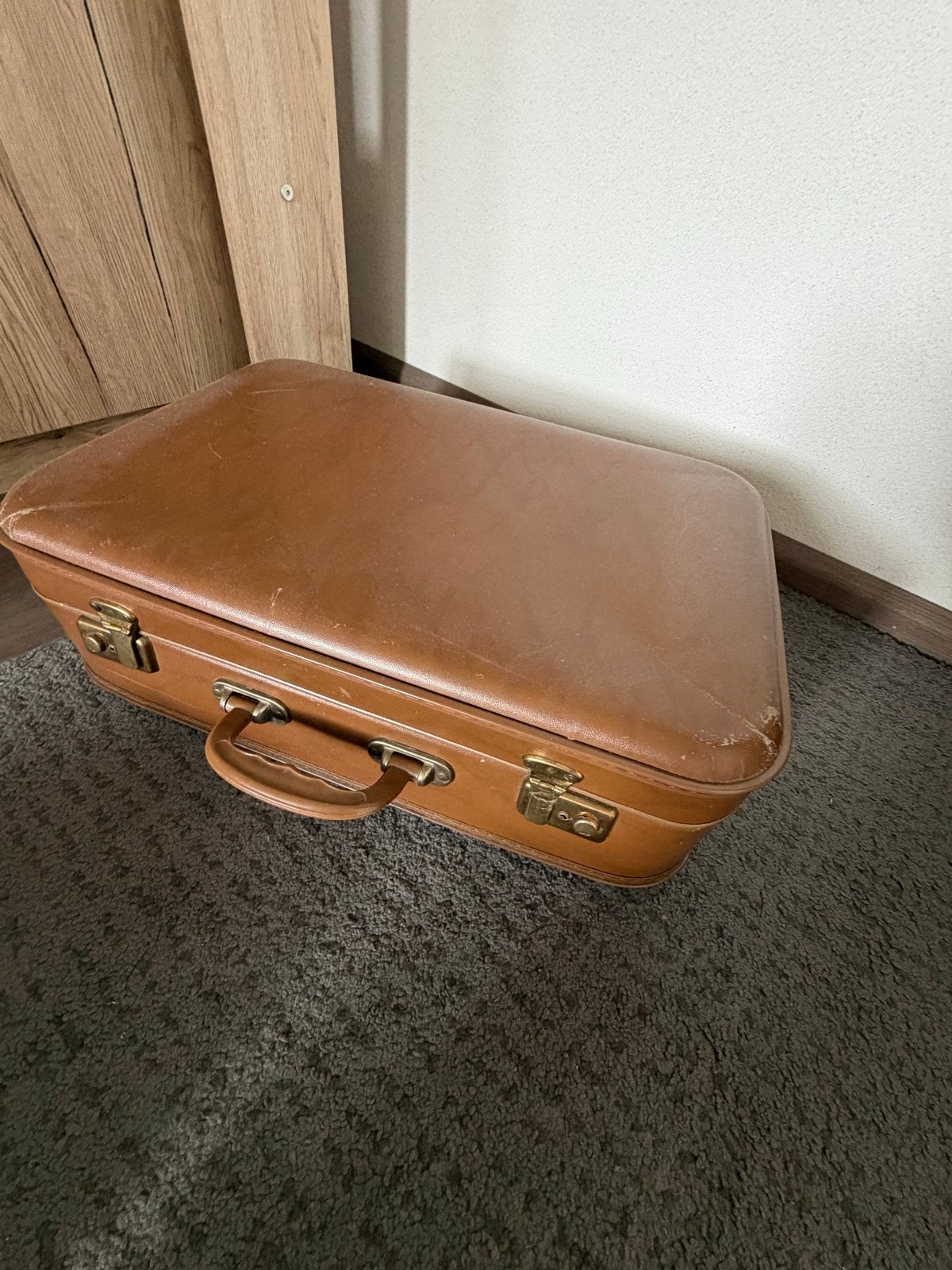 Vintage Lojan Amsterdam Koffer - Bruin, Ophalen, Gebruikt, 50 tot 60 cm, Hard kunststof