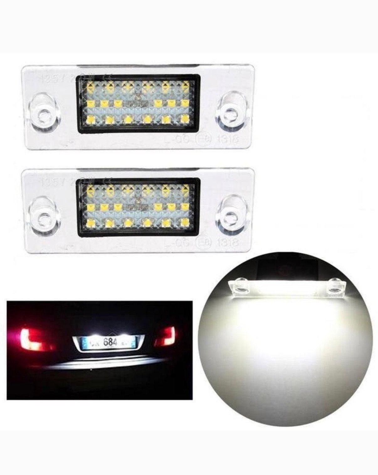 LED Kenteken- en Interieurverlichting voor diverse automerke, Auto diversen, Kentekenplaathouders, Ophalen of Verzenden, Nieuw