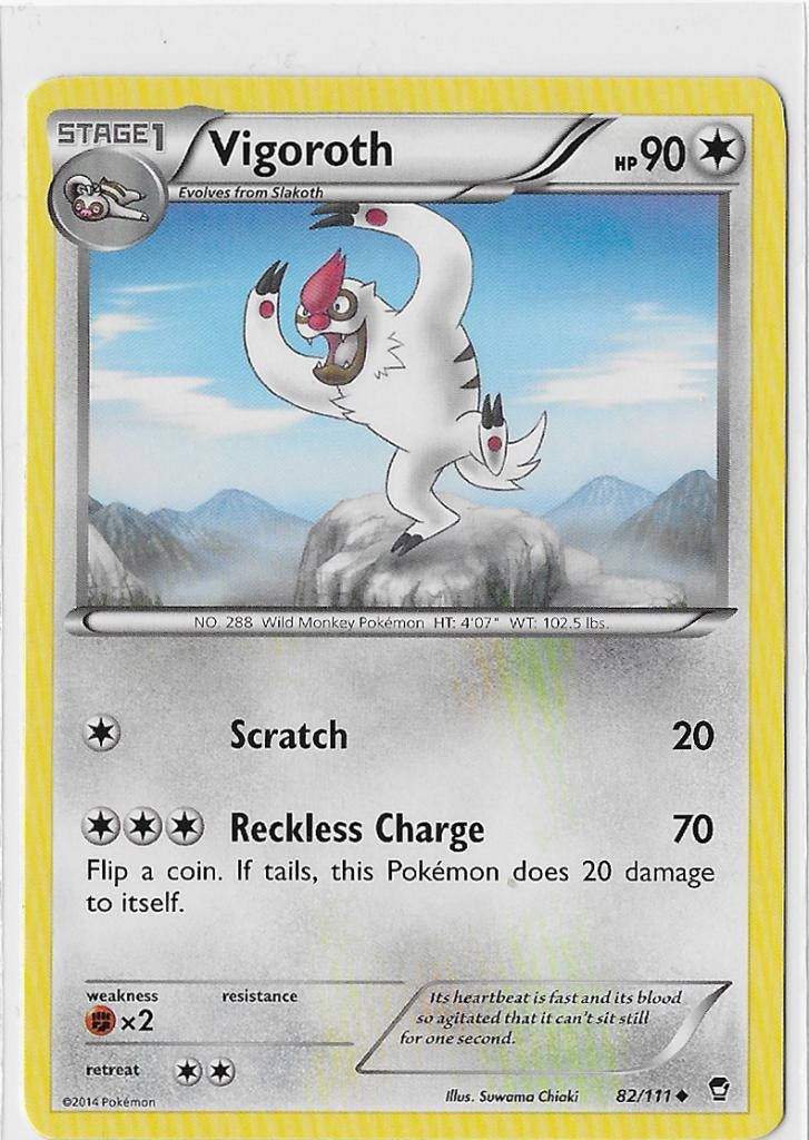 Furious Fists,  Vigoroth [uncommon] 82/111, Verzenden, Nieuw, Losse kaart