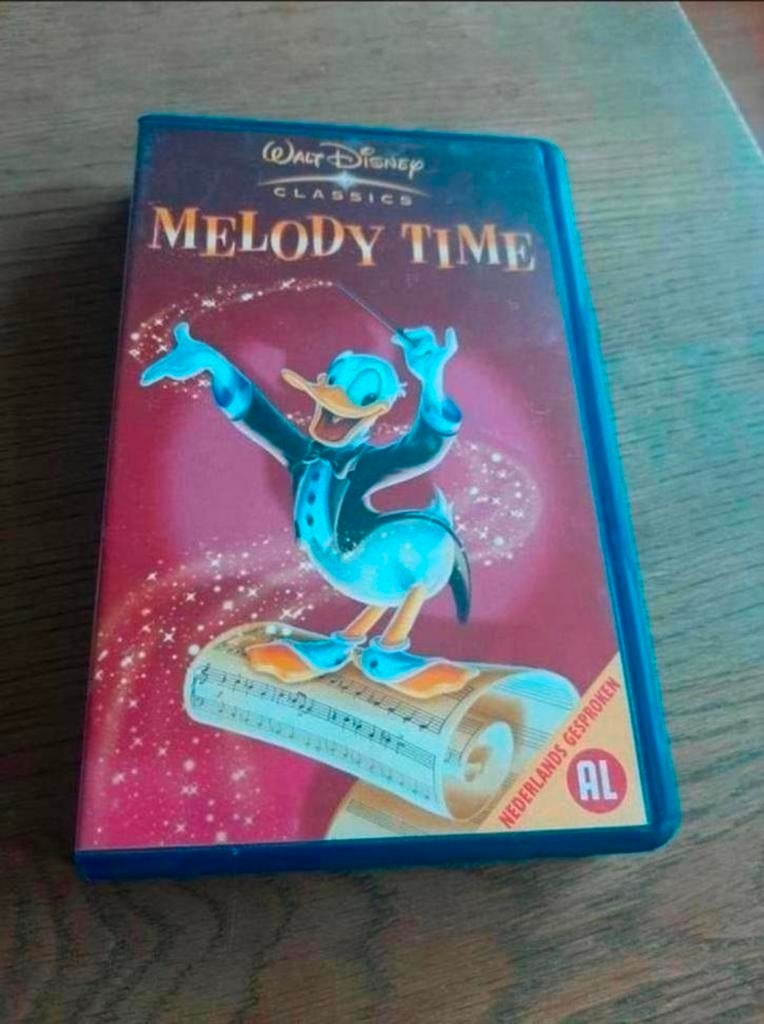 Disney Classic Melody Time videoband. NIEUW IN FOLIE., Cd's en Dvd's, VHS | Kinderen en Jeugd, Tekenfilm, Alle leeftijden, Ophalen of Verzenden