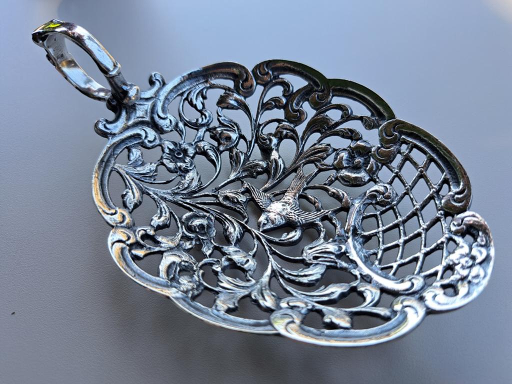 Antiek Verzilverd Schoteltje., Ophalen of Verzenden