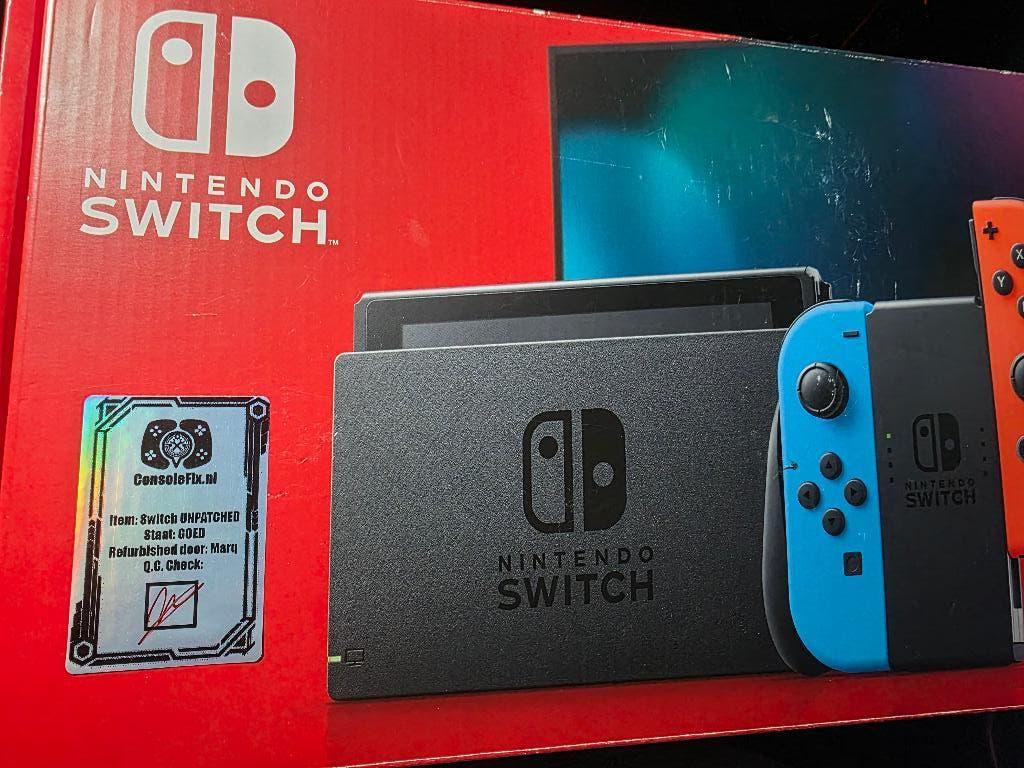Nintendo Switch UNPATCHED, Spelcomputers en Games, Spelcomputers | Nintendo Switch, Ophalen of Verzenden, Refurbished, Zonder controller