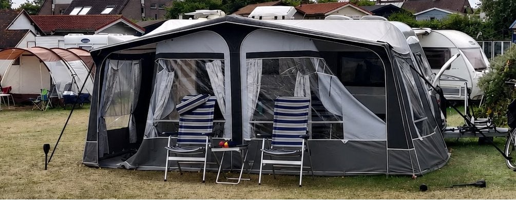 Ventura voortent maat 11 z.g.a.n., Caravans en Kamperen, Voortenten en Luifels, Ophalen, Zo goed als nieuw, Ten Cate All Season 240g/m2