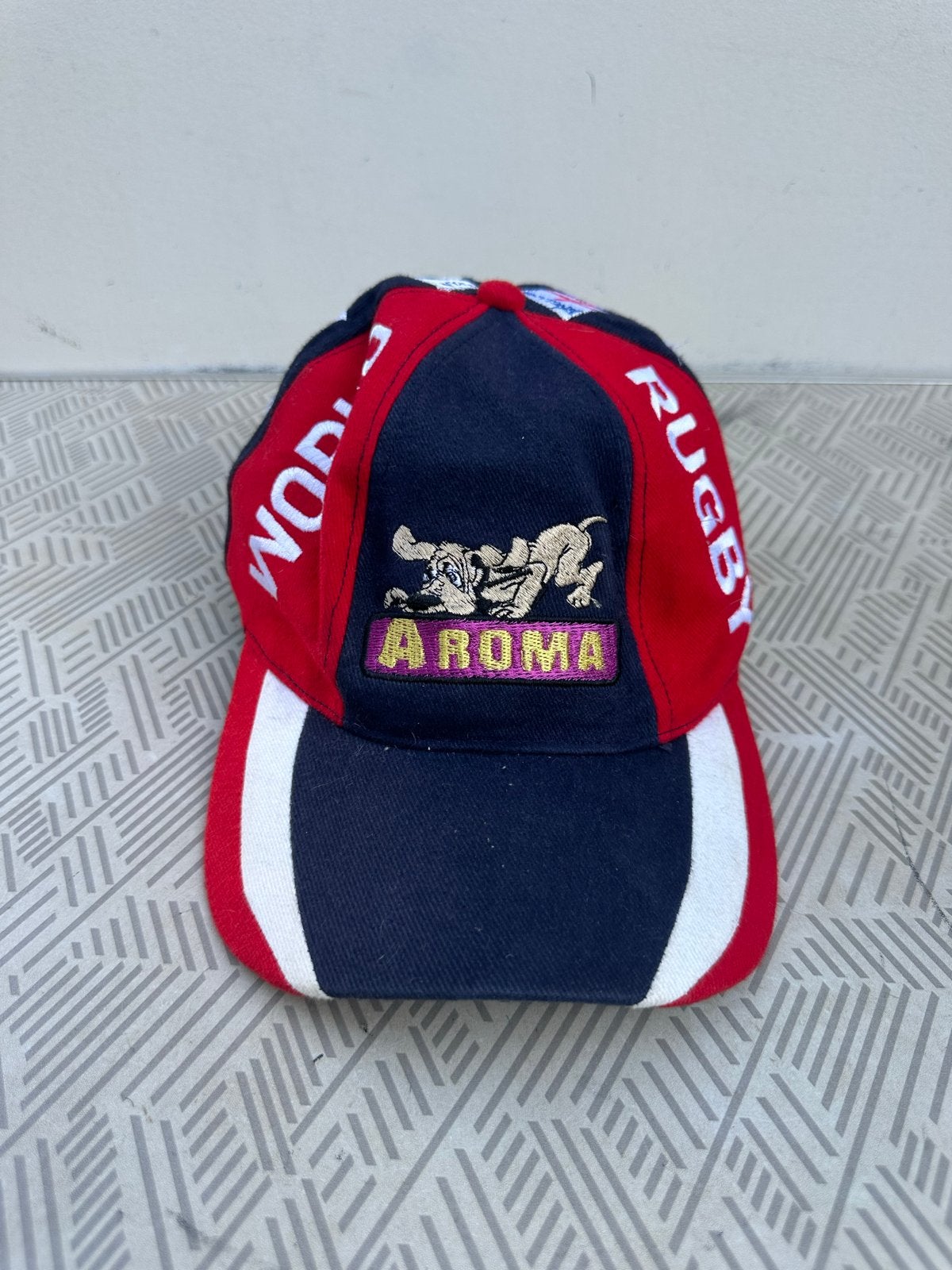 Vintage Rugby Pet met Vlaggen - Aroma, Ophalen of Verzenden, Zo goed als nieuw, Overige typen