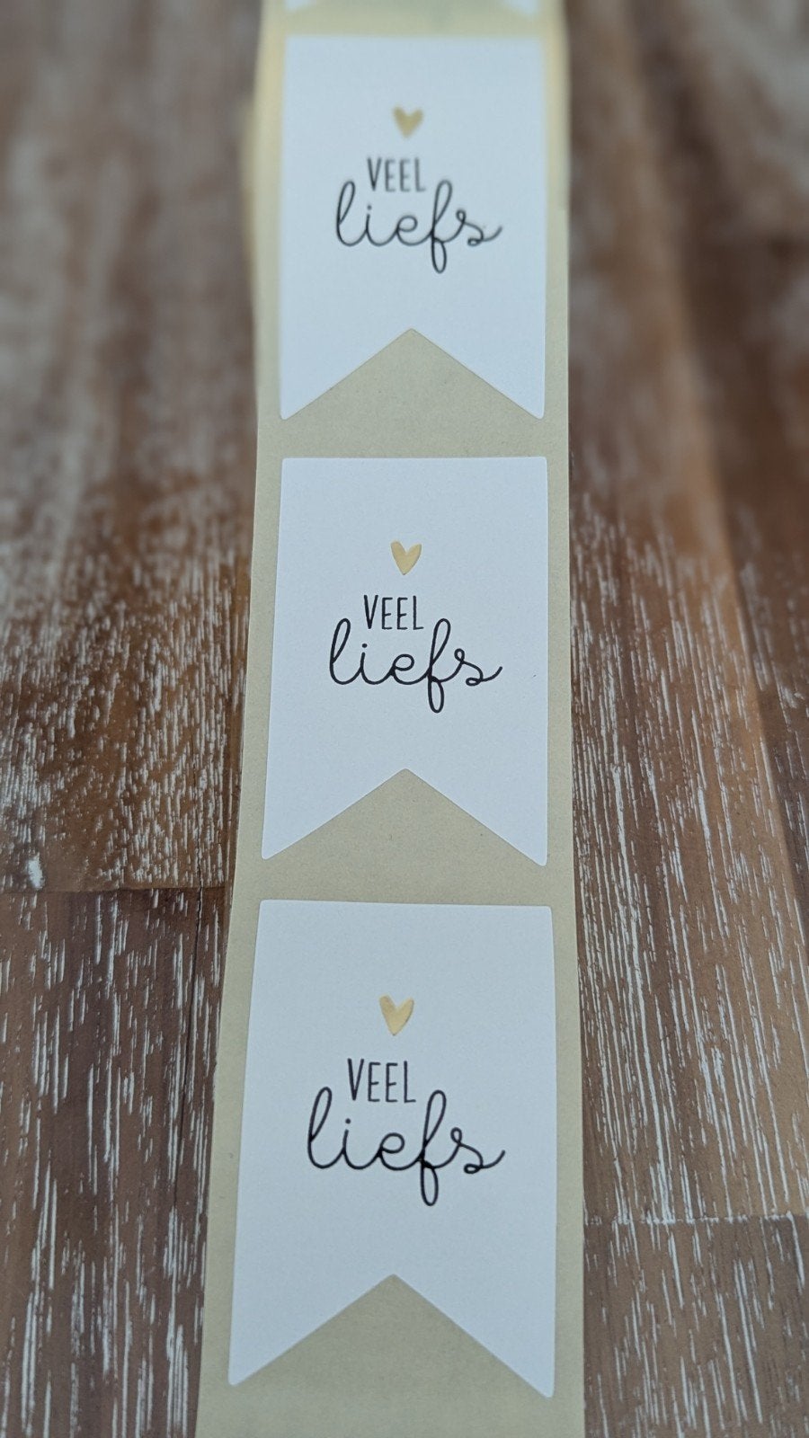#58 Stickers "veel liefs", Ophalen of Verzenden, Nieuw