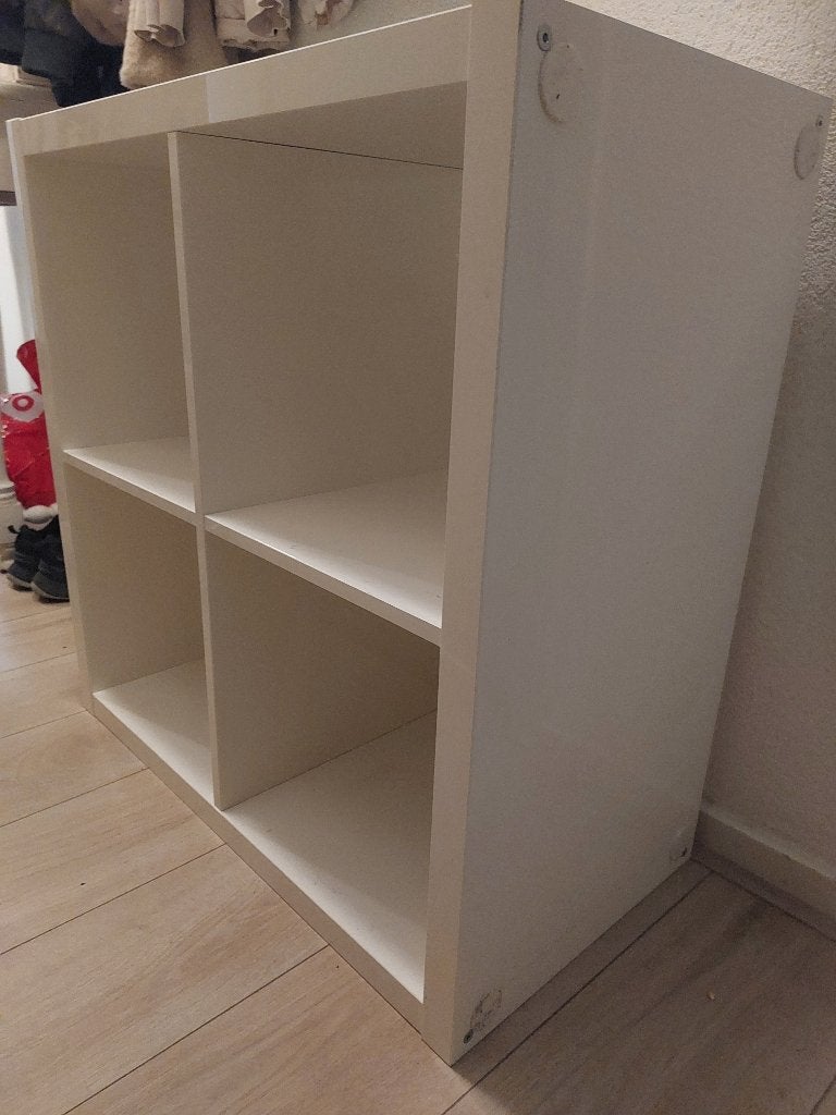 Witte open kast lak, Ophalen, Strak modern, 50 tot 100 cm, Zo goed als nieuw