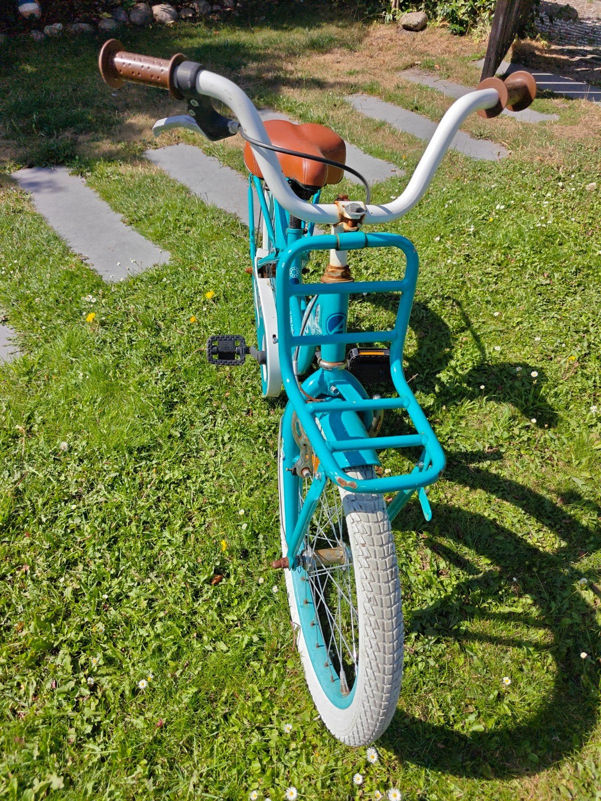 Amigo Bloom Kinderfiets 20 inch - Turquoise, Ophalen, Terugtraprem, Amigo, 16 tot 20 inch