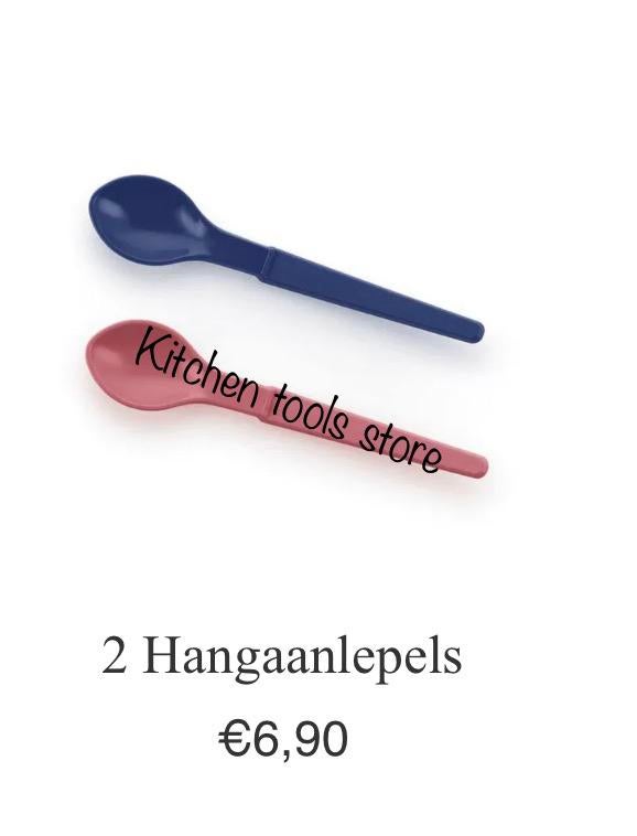 Nieuwe Tupperware hangaan lepeltjes set (2) voorraad, Huis en Inrichting, Ophalen of Verzenden, Nieuw, Overige typen