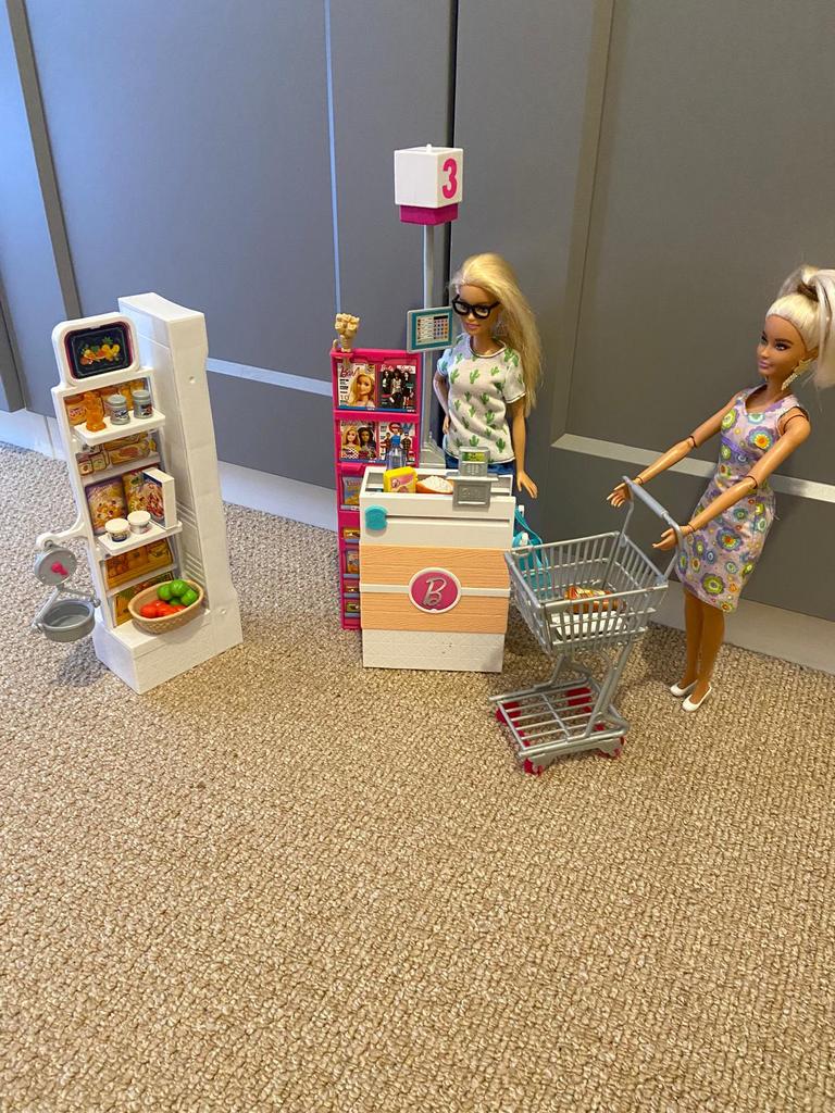 Barbie winkelen, Ophalen, Zo goed als nieuw, Barbie