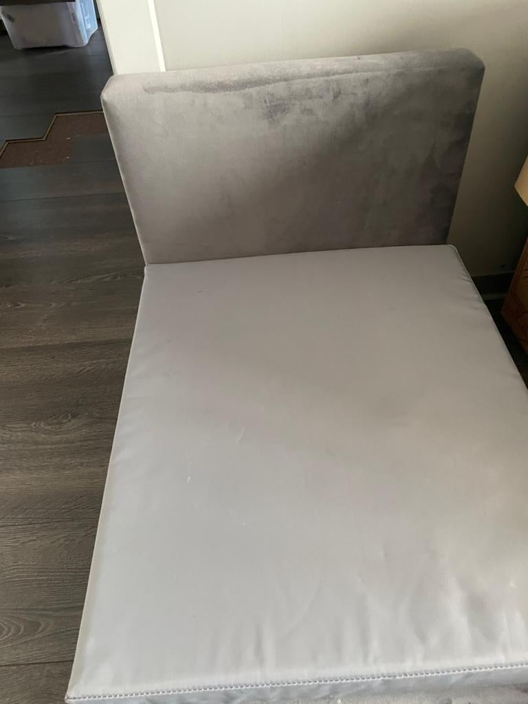 Honden bed/boxspring 70x80cm velvet grey, Ophalen, Zo goed als nieuw, Overige