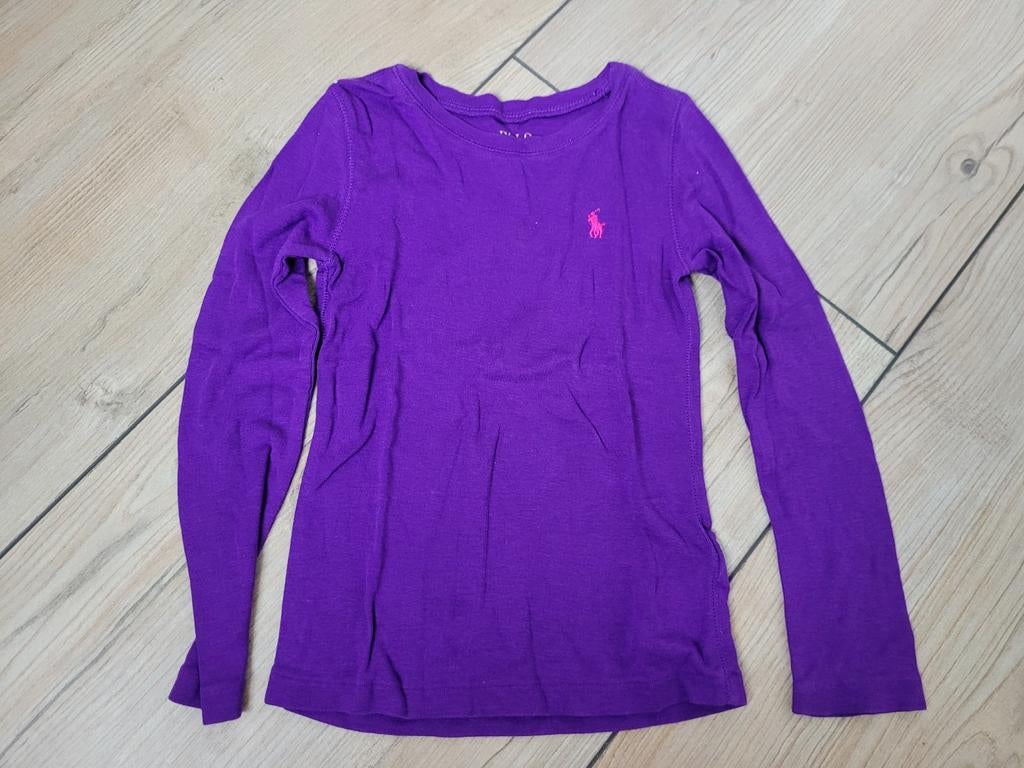Paarse longsleeve Ralph Lauren maat 5 jaar, Ophalen of Verzenden, Meisje, Shirt of Longsleeve