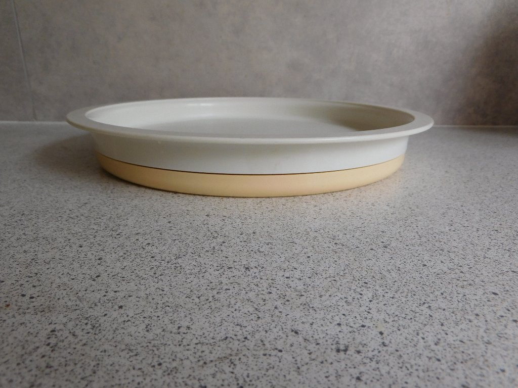 Tupperware Draaiplateau Geel Crème - 28 cm, Ophalen of Verzenden, Gebruikt, Crème, Overige typen
