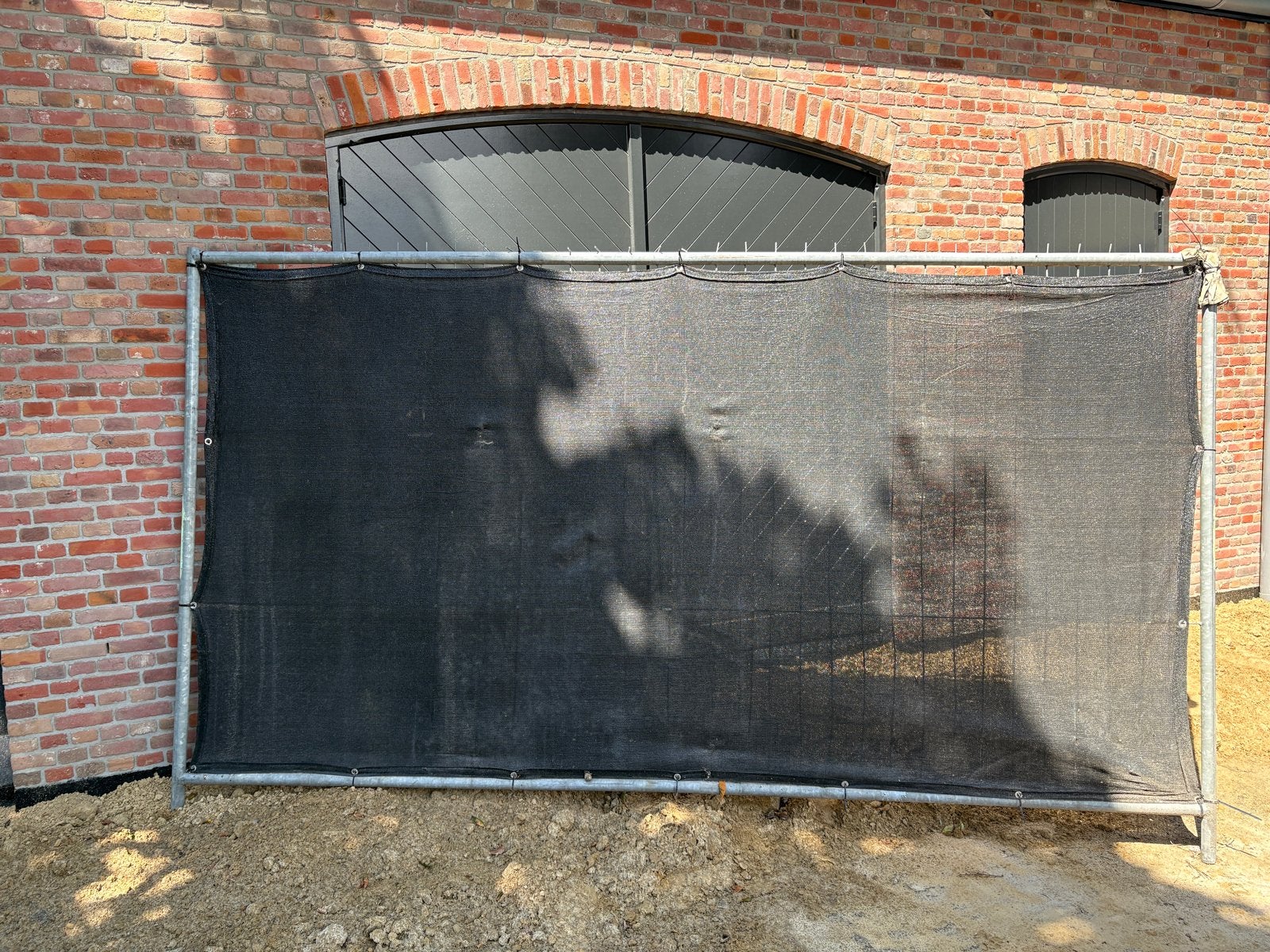 6 Bouwhekken met zwart doek en 4 bouwhek blokken, Ophalen, Gebruikt, Overige typen, Minder dan 2 meter