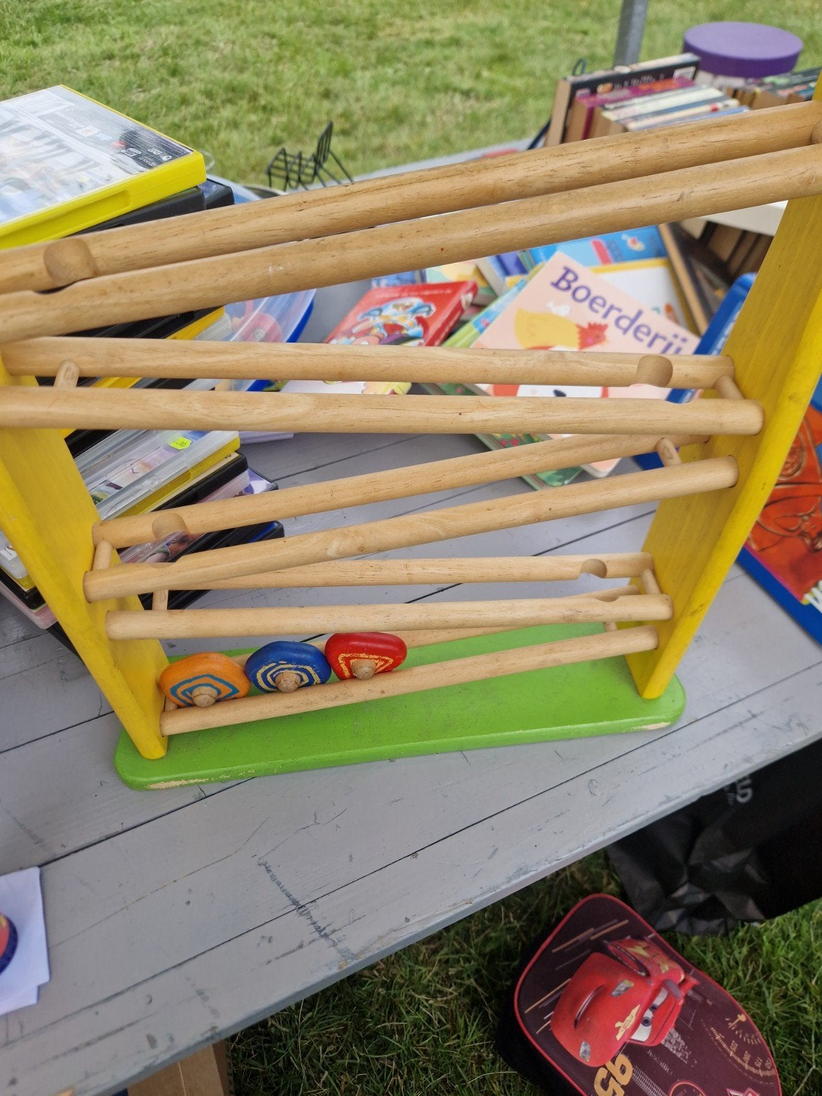 Houten ballenbaan giraffe, Ophalen of Verzenden, Gebruikt, Jongen of Meisje