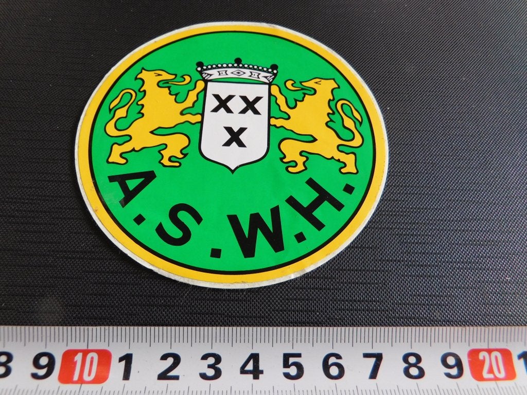 sticker A.S.W.H.   Hendrik Ido Ambacht, Ophalen of Verzenden, Zo goed als nieuw