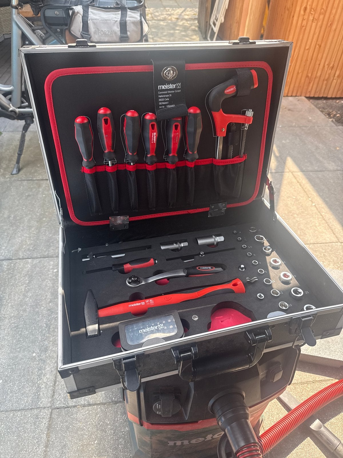 Meister Gereedschapskoffer - Uitgebreide Set, Ophalen, Gebruikt, Gereedschapsset, Overige merken