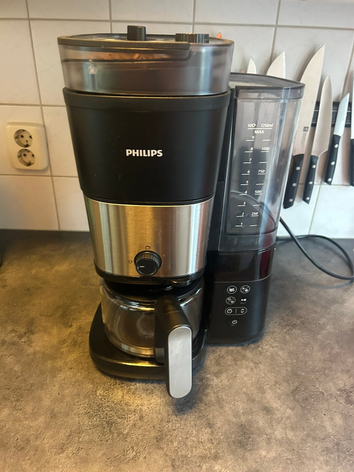 Philips HD7900/01 Bonen koffiezetapparaat, Witgoed en Apparatuur, Ophalen, Afneembaar waterreservoir, Gebruikt, 10 kopjes of meer