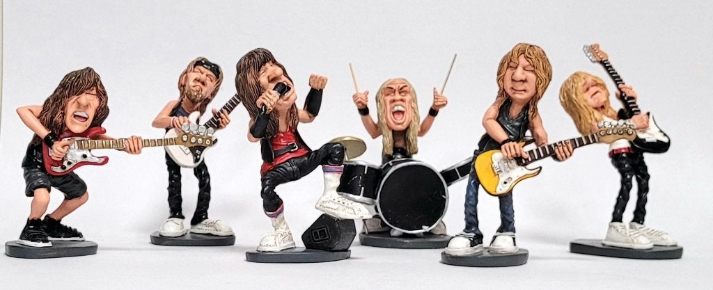 Dave Murray Iron Maiden beeldje by Warren Stratford deco, Info@deconoord.nl, Deco Noord, Nieuw, Ophalen of Verzenden