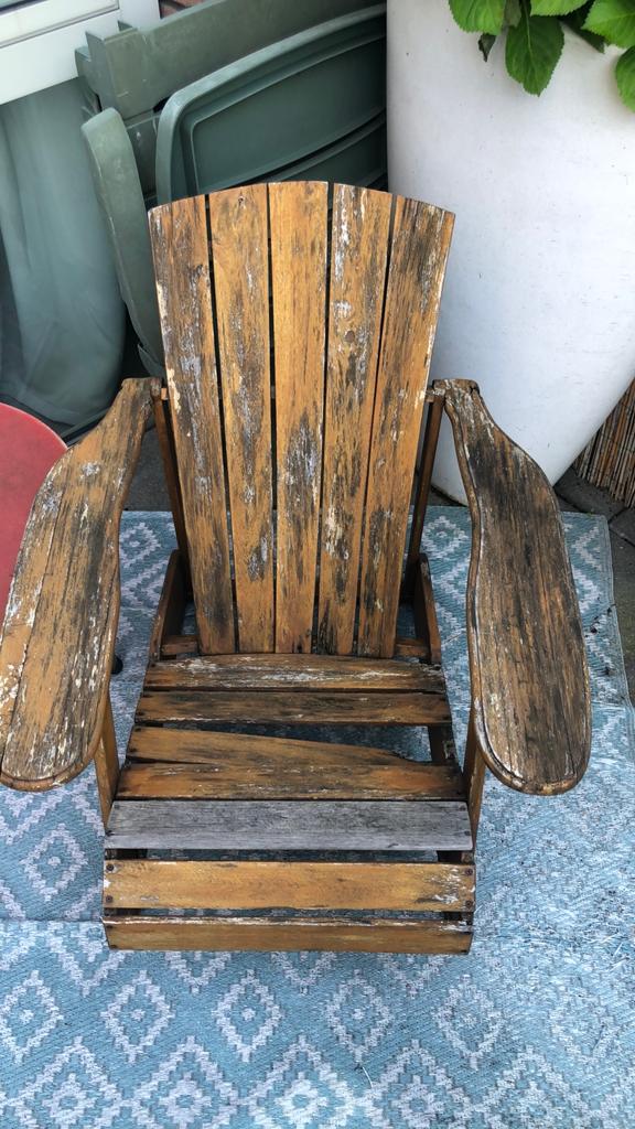 Houten tuinstoelen (2), Ophalen, Gebruikt, Hout
