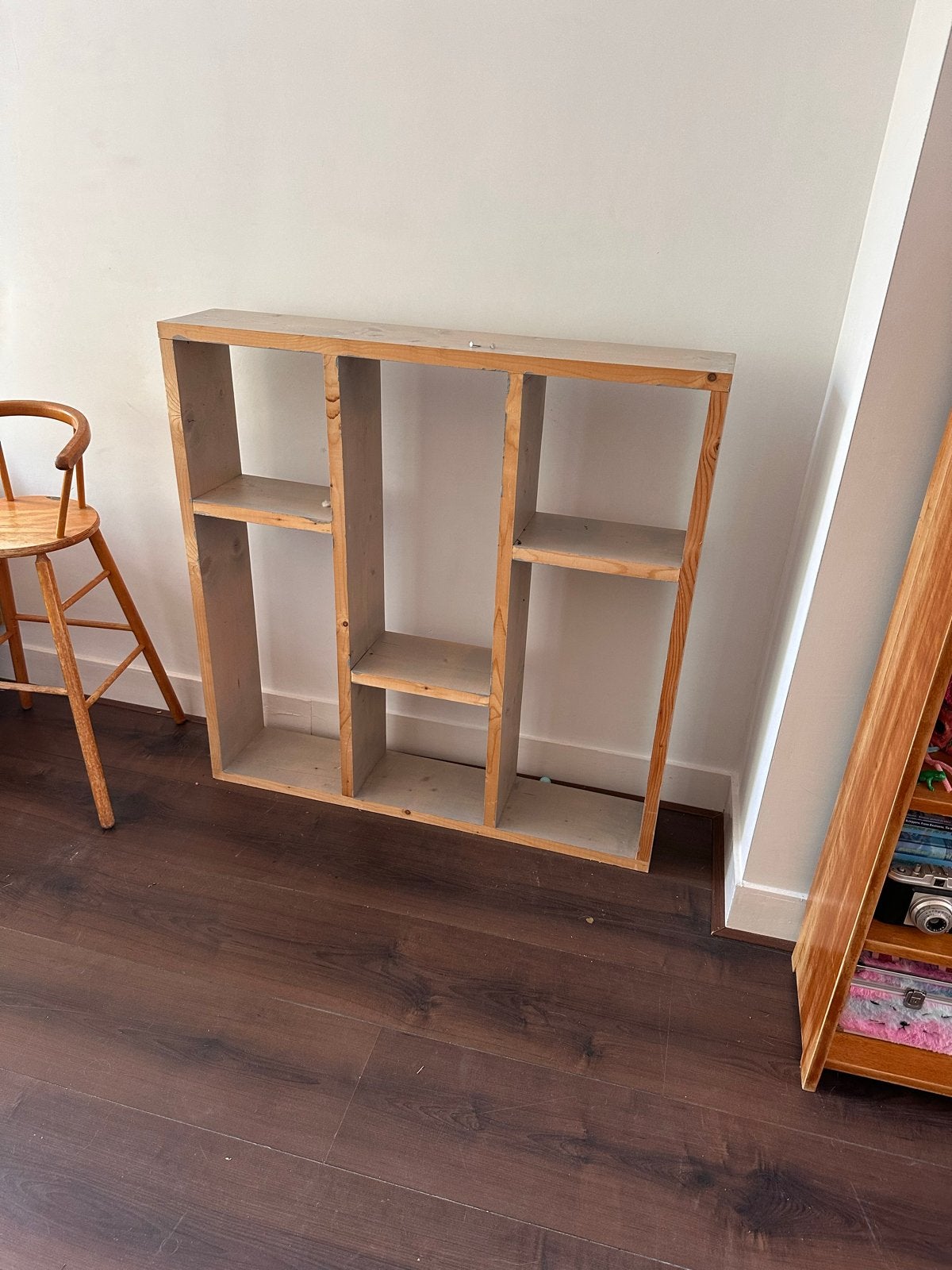 3x Houten Kast 100x100 cm - Stevig en Veelzijdig, Ophalen, Met plank(en), Gebruikt, 100 tot 150 cm