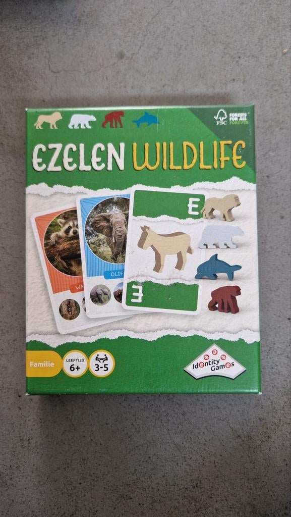 Nieuw - Ezels Wildlife Kaartspel - Familie editie, Hobby en Vrije tijd, Gezelschapsspellen | Bordspellen, Vijf spelers of meer