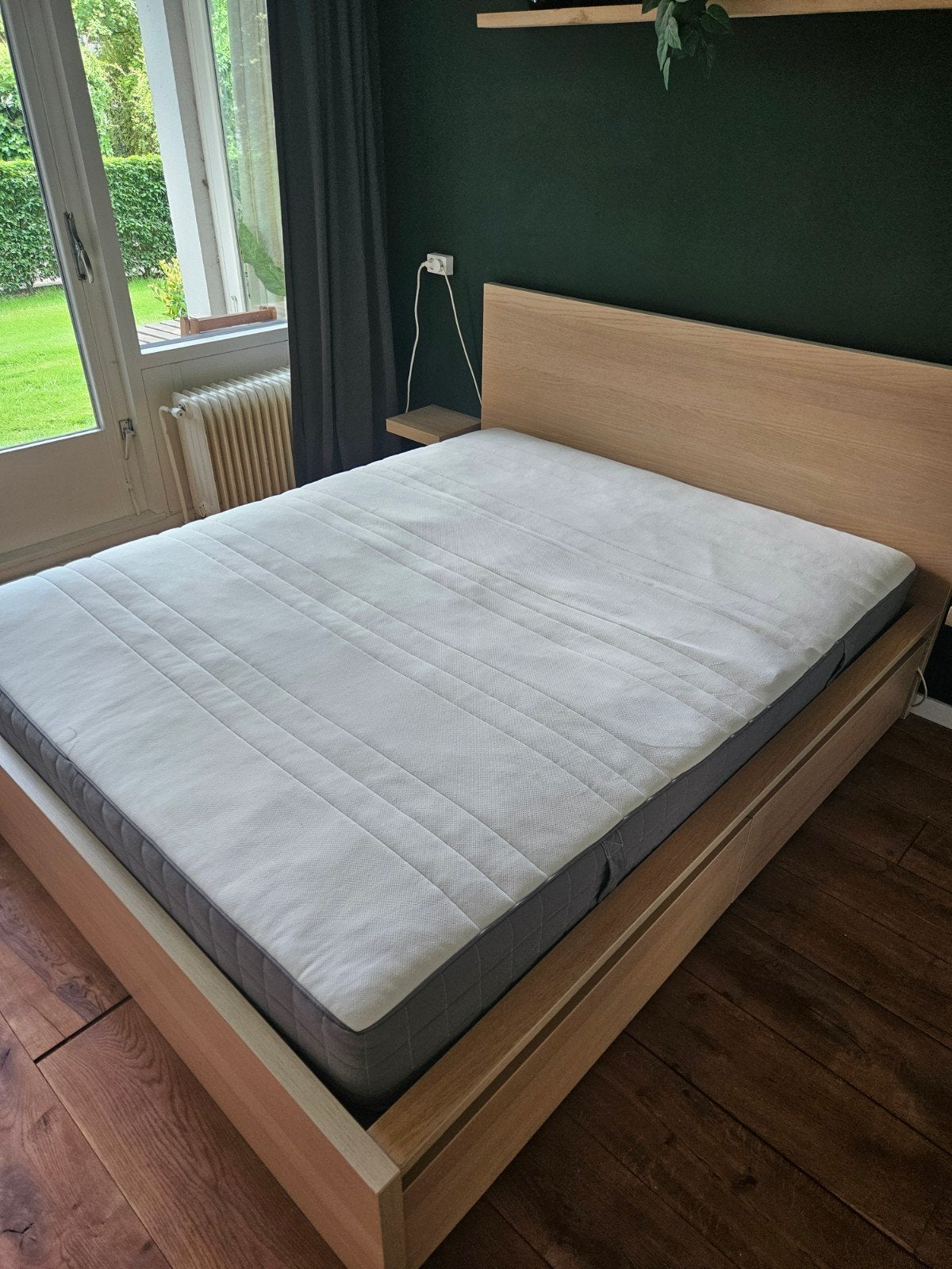 IKEA Malm bed 160x200, Ophalen, Gebruikt, Tweepersoons, 200 cm