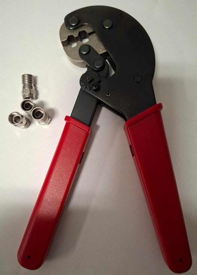 Krimptang F-connector, Doe-het-zelf en Verbouw, Ophalen of Verzenden, Zo goed als nieuw, Tang