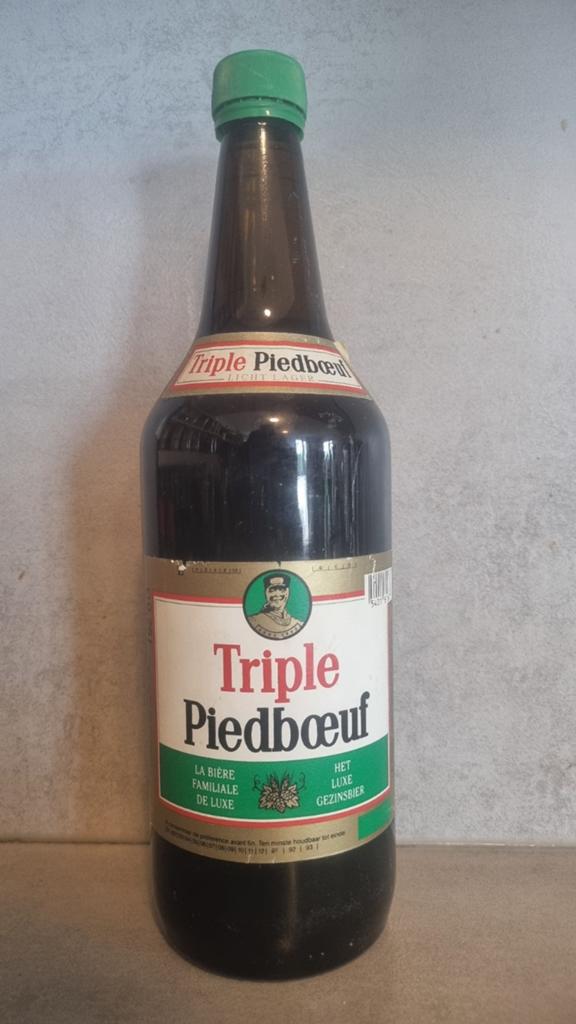 Triple Piedboeuf '91 - Piedboeuf, Jupille, België - 75cl, Verzamelen, Biermerken, Ophalen of Verzenden, Zo goed als nieuw, Flesje(s)