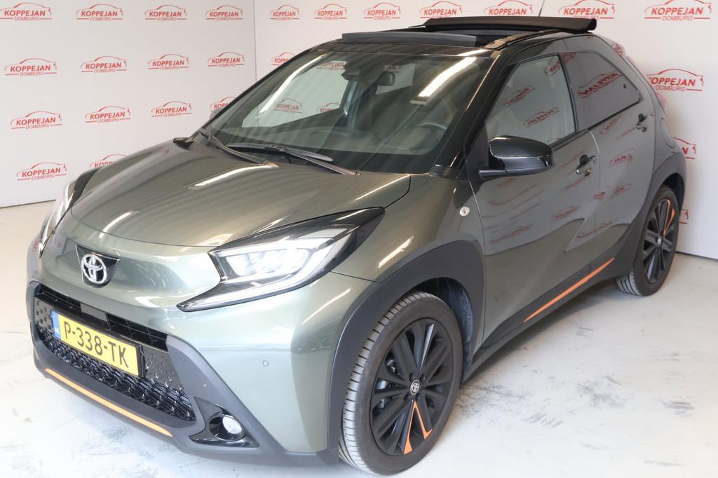 Toyota Aygo X 1.0 VVT-i S-CVT Limited NL auto,Cabrio, carpla, Auto's, Gebruikt, 4 stoelen, Leder en Stof, Origineel Nederlands