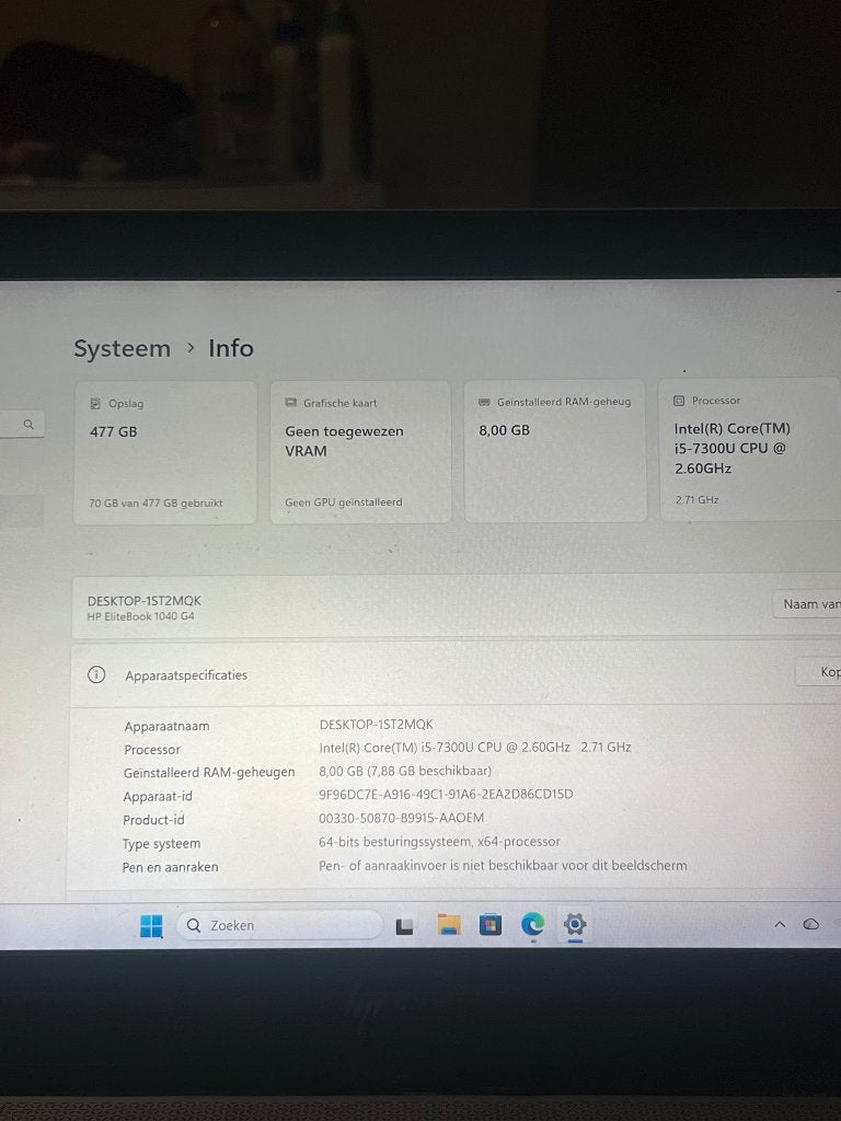 HP EliteBook 1040 G4 | i5 | 8GB | 512GB SSD, Computers en Software, Gebruikt, 2 tot 3 Ghz, Qwerty, 8 GB